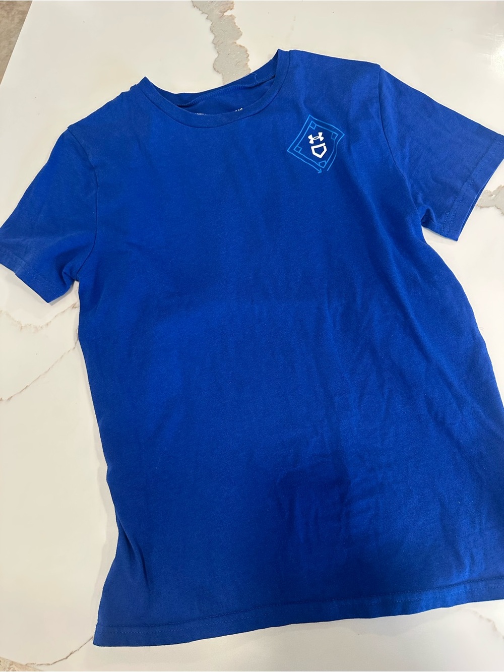Under Armour Royal Blue Short Sleeve Logo Tee - Boys